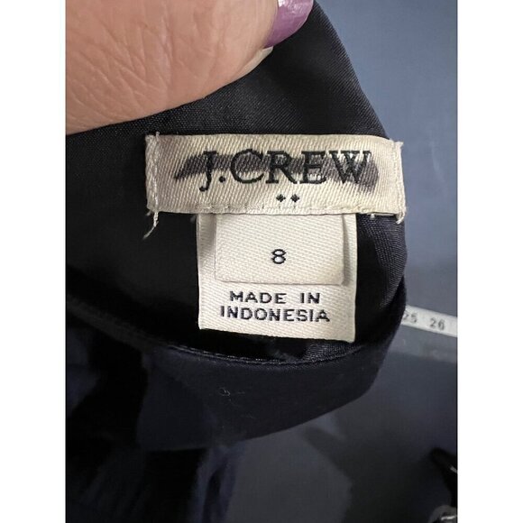 J Crew Navy Blue Short Sleeve Sheath Dress Womens M - Picture 7 of 10